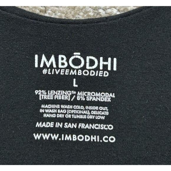 Imbodhi Jumpsuit Women’s L Black Slouchy Sleeve Bodhi Jumper USA See Desc - Picture 6 of 7